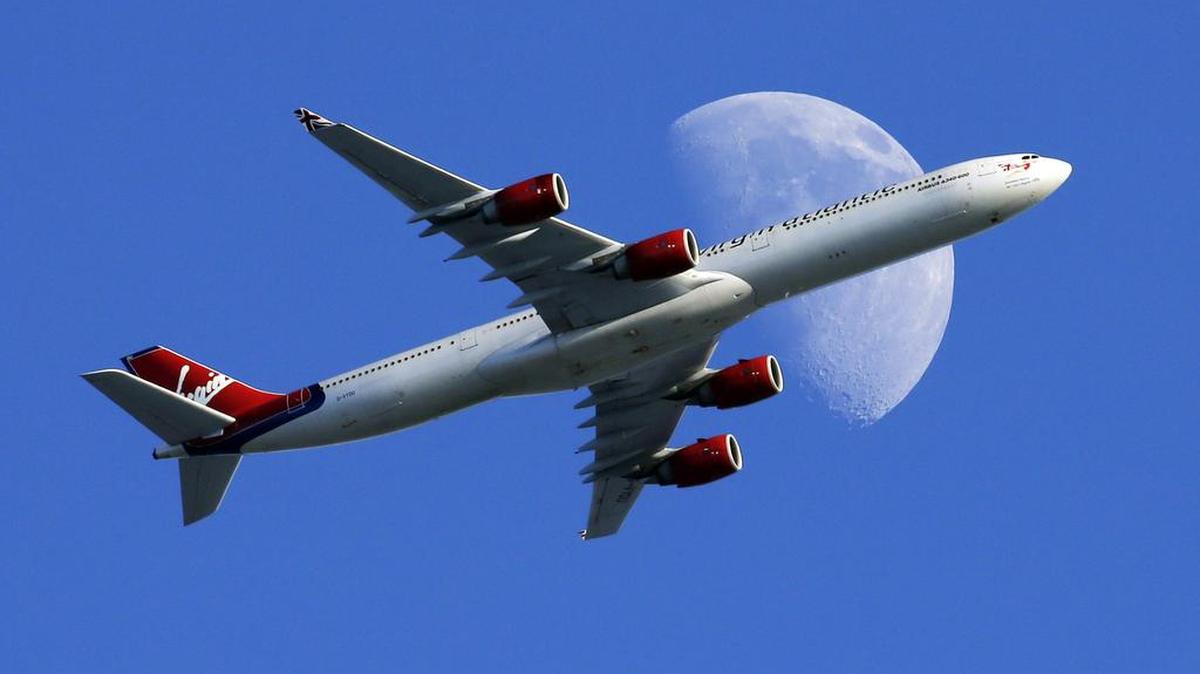 A Virgin Atlantic passenger plane.