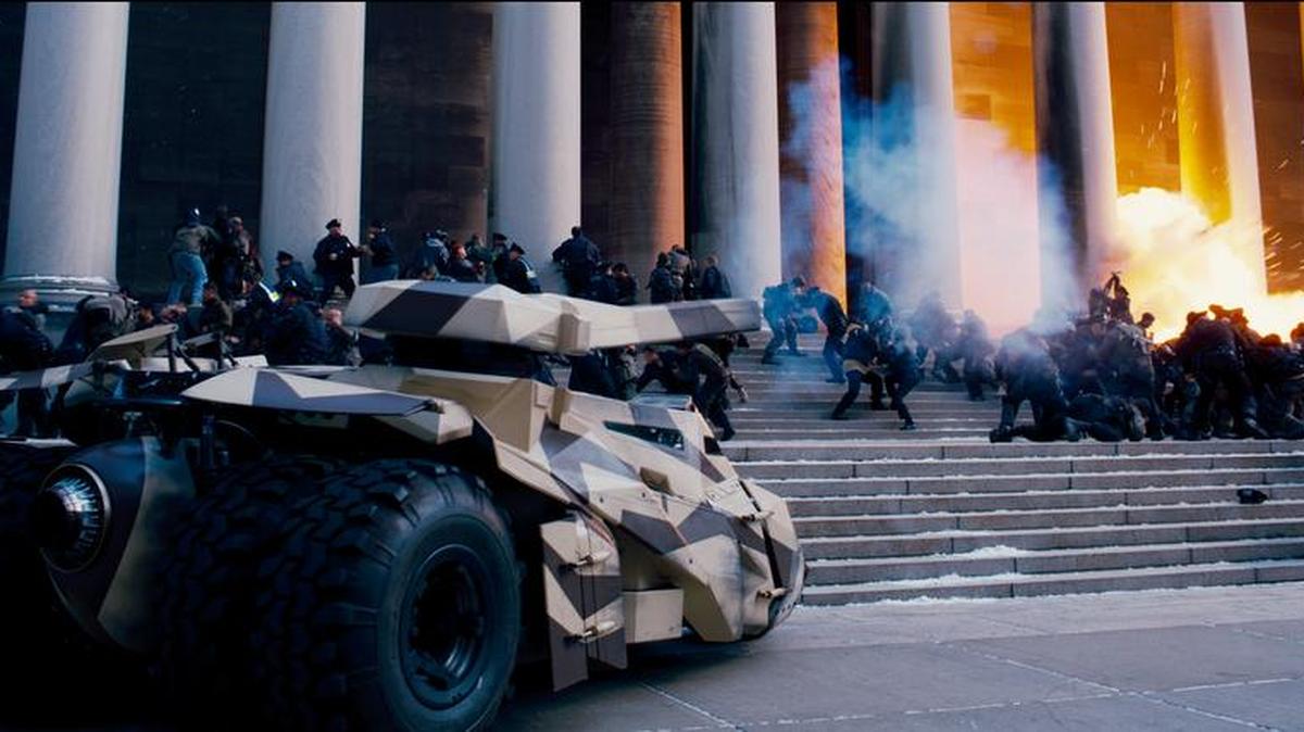 A scene from 2012’s The Dark Knight Rises, produced by Warner Bros. Pictures and Legendary Pictures Wanda Group announced Tuesday it is buying Hollywood’s Legendary Entertainment for $3.5 billion in the first Chinese acquisition of a major U.S. film company.