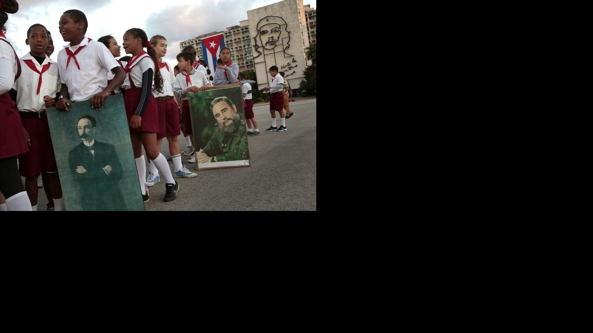 
On the anniversary of the birth of Cuban national hero Jose Marti, ceremonies are held throughout Havana on Jan. 28, 2015 in Cuba. Absent from public view is Miguel Diaz-Canel, likely successor to President Raul Castro. 
