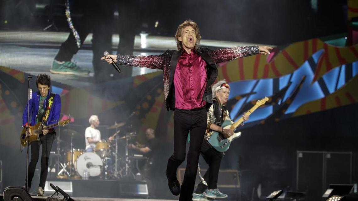 Mick Jagger and the Rolling Stones perform in the Ciudad Deportiva de la Habana in Cuba on Friday, March 25, 2016.