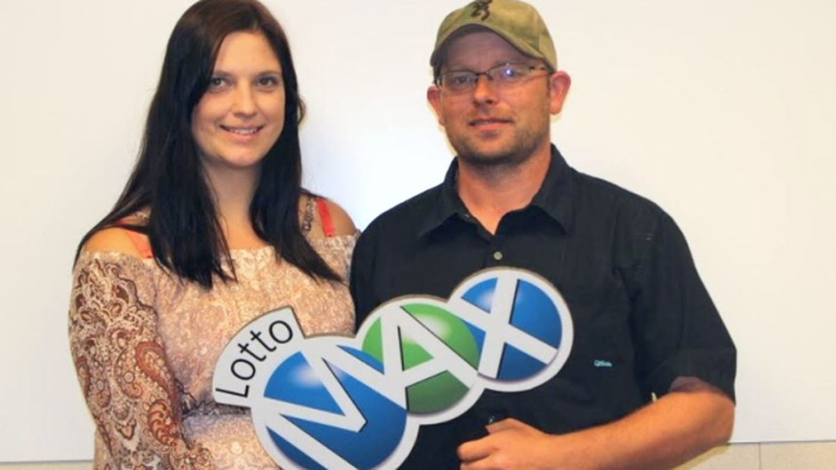 Robin Walker and husband Brett McCoy of Peers, Canada, won a $60 million lotto jackpot Sept. 22.