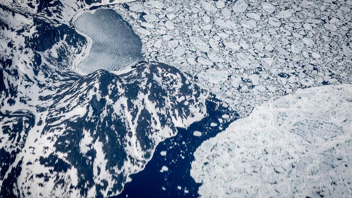 Heavy ice cover is causing a delay in a climate change study.