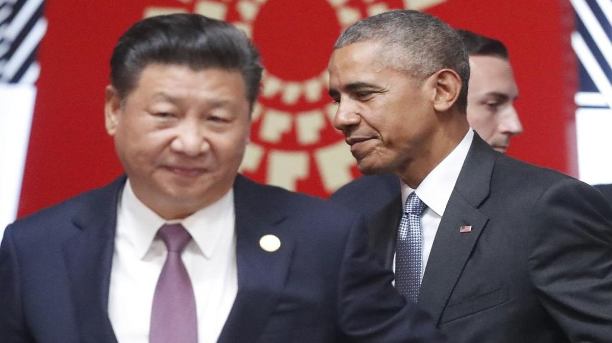 U.S. President Barack Obama and Chinese President at the Asia-Pacific Economic Cooperation summit in Lima, Peru, last month.