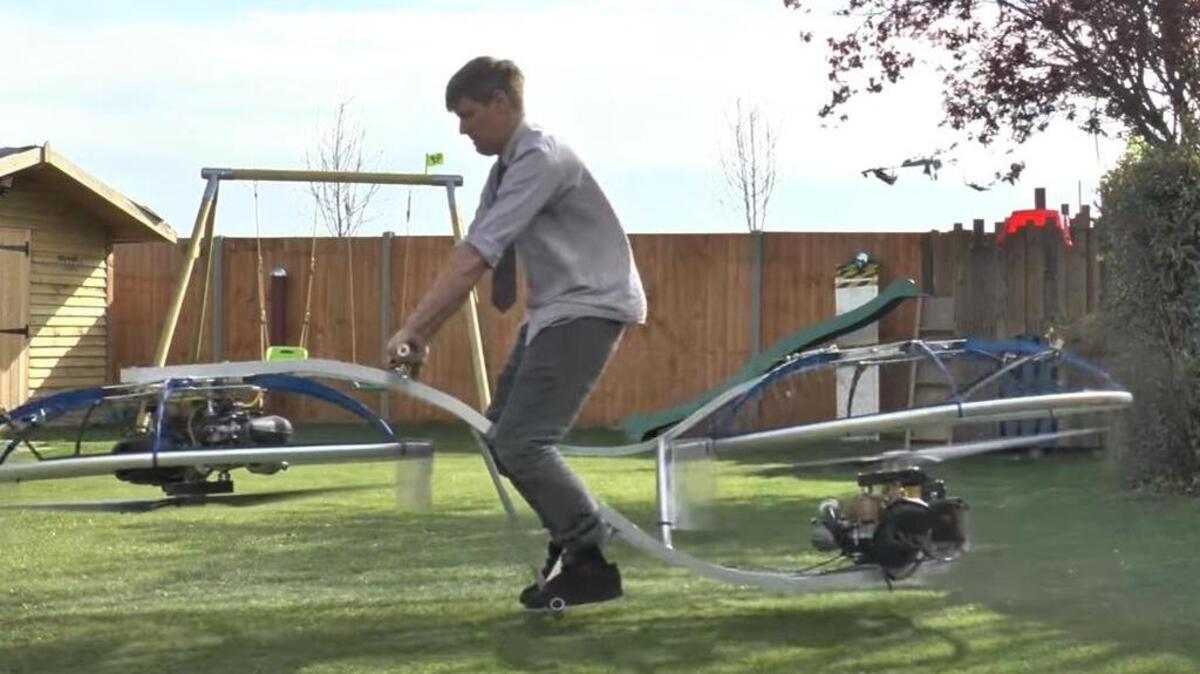A British inventor and YouTube star named Colin Furze has created a hoverbike.
