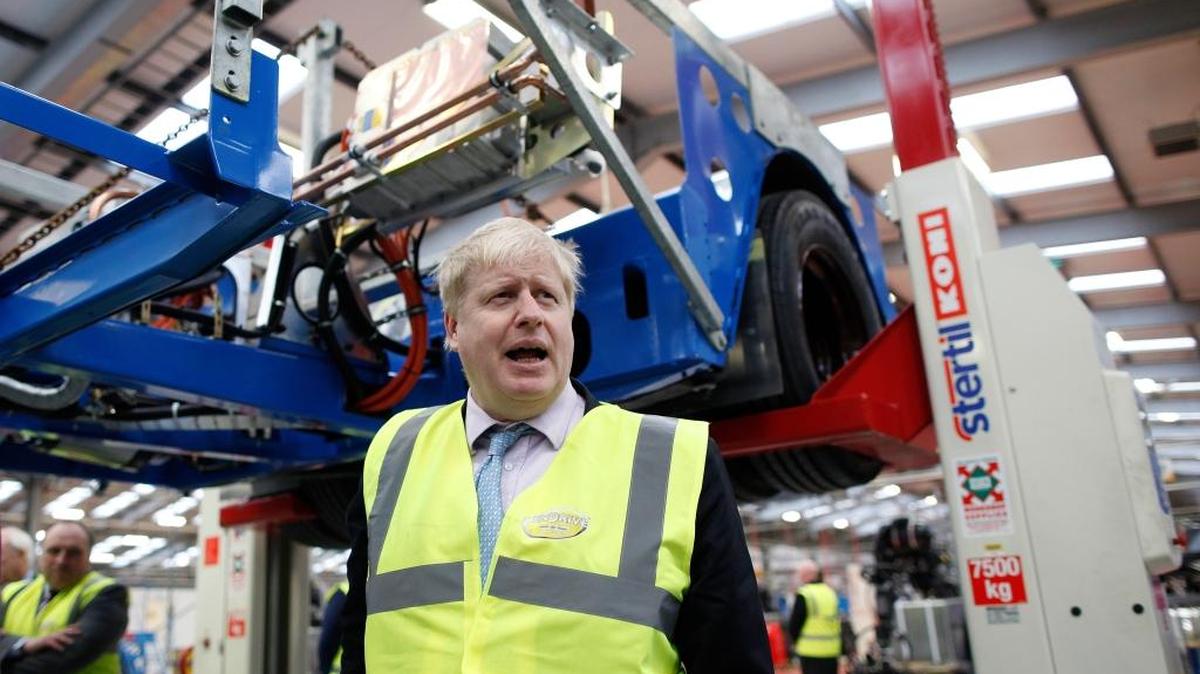 London Mayor Boris Johnson campaigned in Northern Ireland Monday in favor of Britain leaving the European Union. British voters go to the polls to decide the issue on June 23.