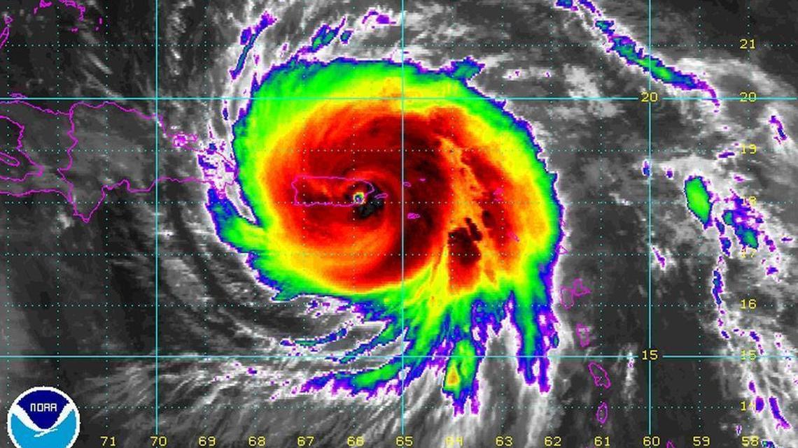 Hurricane Maria makes landfall.