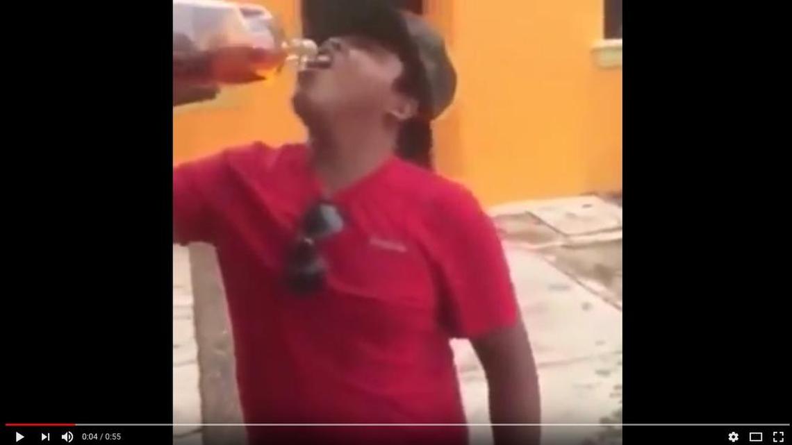 Juan Luis Lagunas Rosales posted videos on social media showing him chugging beer and bottles of whiskey, sometimes getting so drunk he would pass out.