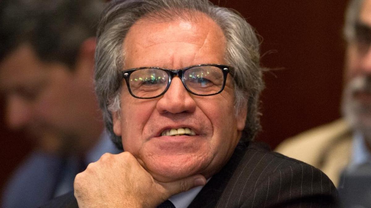 Luis Almagro, secretary-general of the OAS, during Thursday’s discussion of Venezuela.