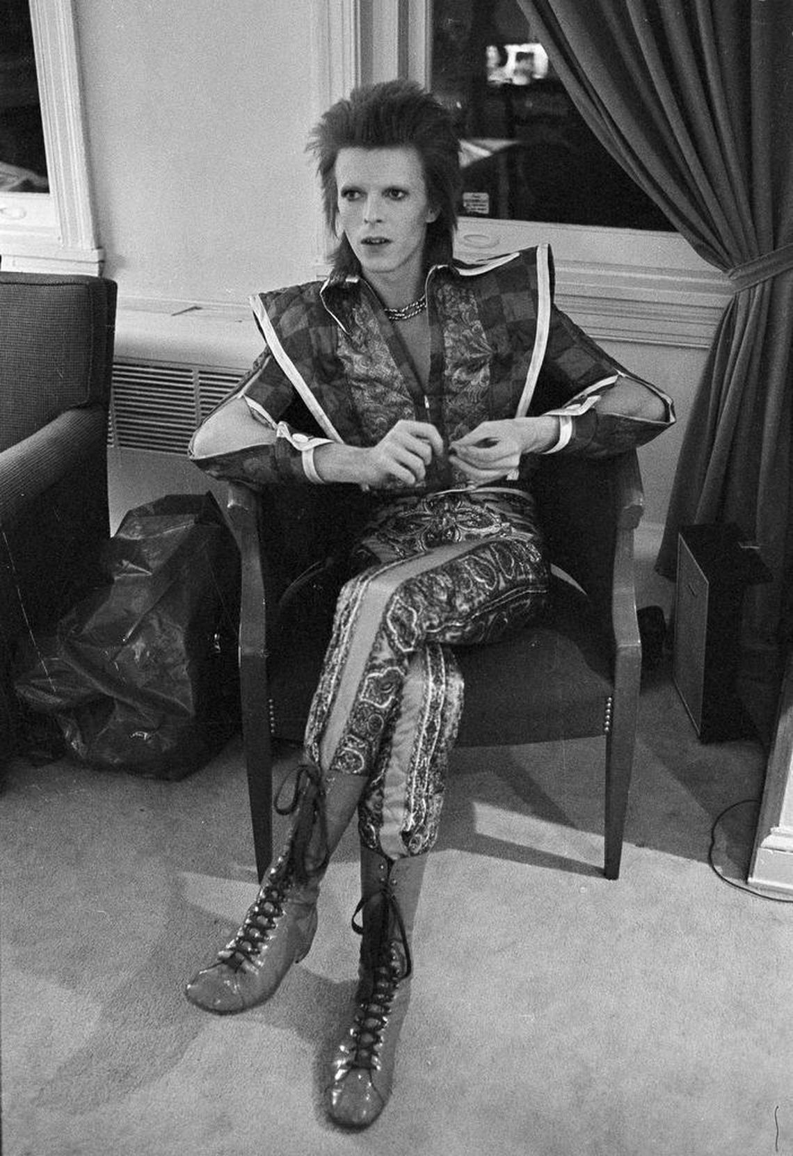 David Bowie, seen here in his ‘Ziggy Stardust’ period from 1972. As part of the Charlotte International Arts Festival, the Charlotte Symphony is playing the world premiere of his "Blackstar" album.