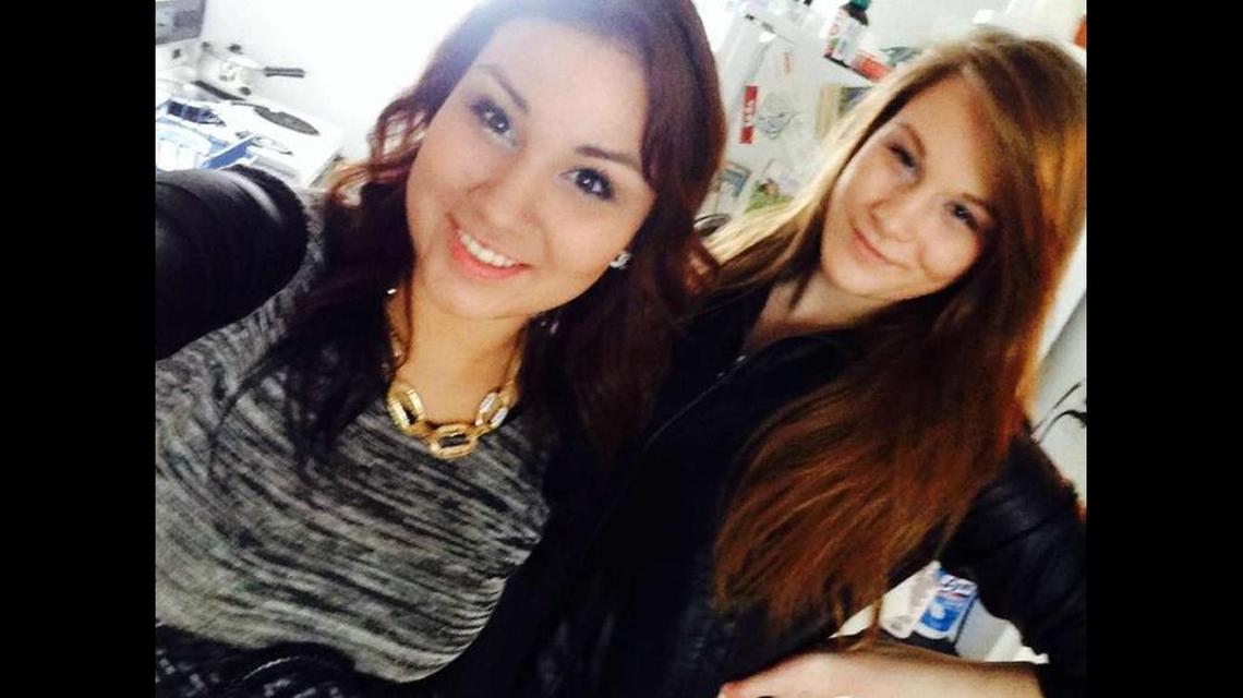Cheyenne Antoine, left, has been convicted of manslaughter in Canada after police found a clue in this selfie.