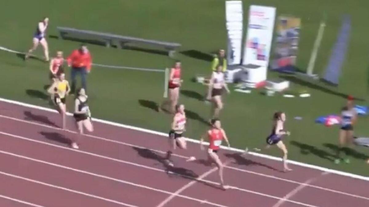 Irish runner Phil Healy’s dash to the finish line during the women’s 1,600m relay at the Irish University Athletics Association game April 16 immediately went viral on social media.