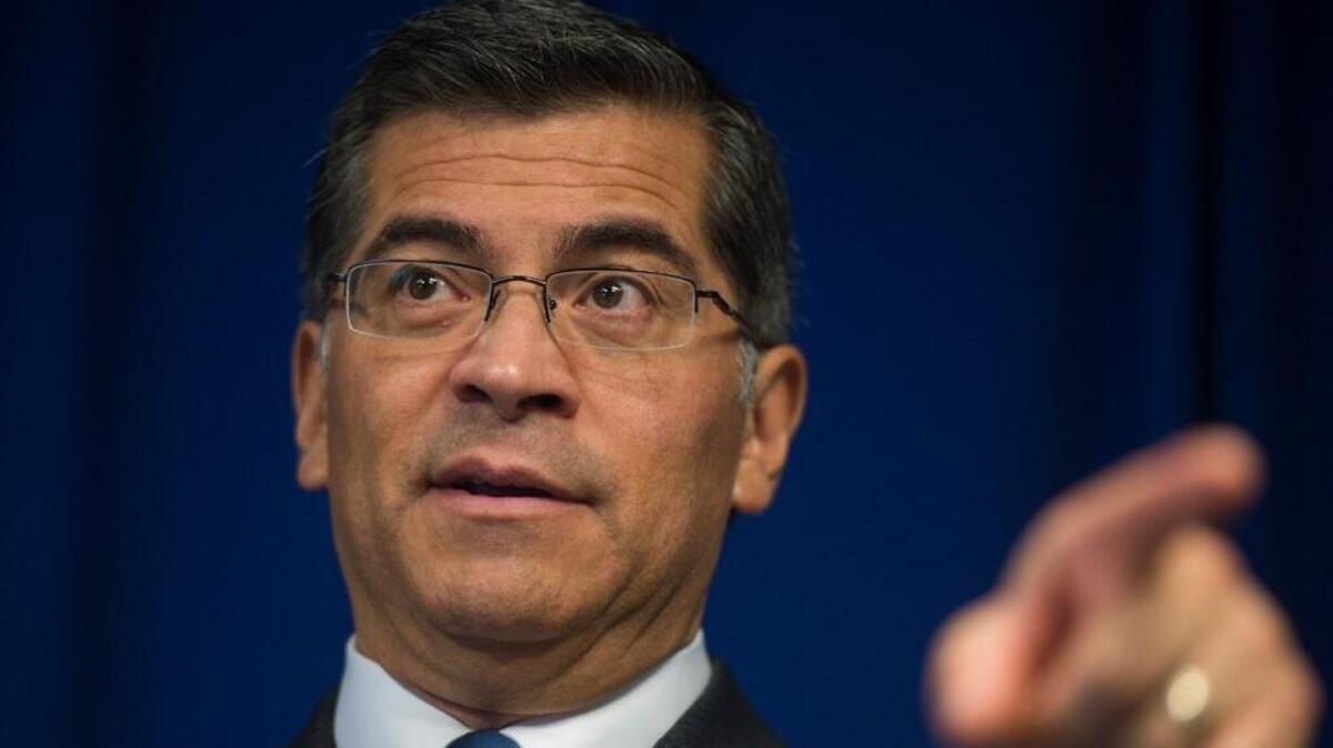 California Attorney General Xavier Becerra, seen here at a press conference in Sacramento, Calif., on Jan. 18, 2018, warned Tuesday that his state will not be intimated by threats from EPA Administrator Scott Pruitt to intervene if California doesn’t agree to a “national” standard for vehicle emissions.