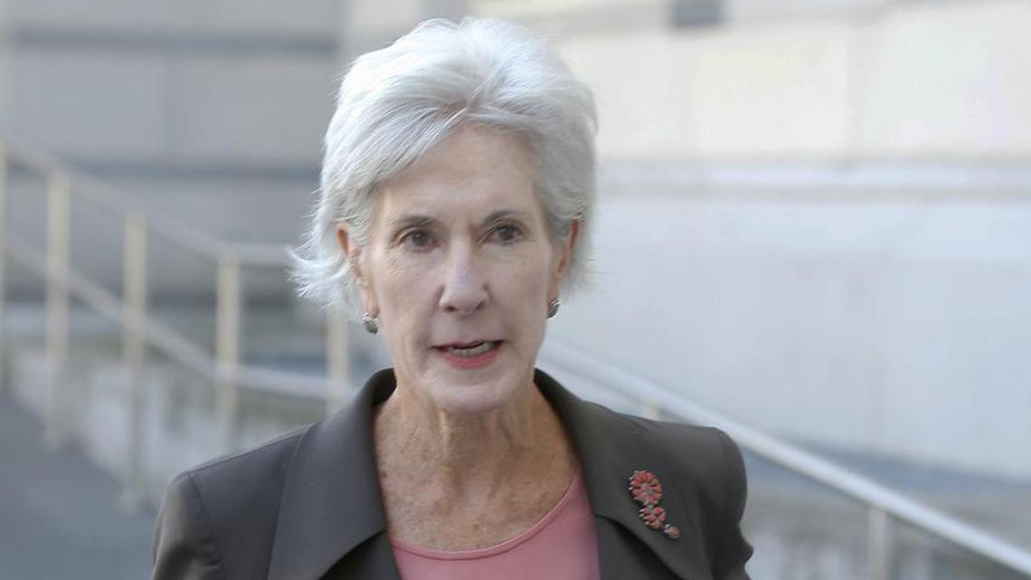 Former U.S. Secretary of Health and Human Services Kathleen Sebelius is expected to speak Friday at a conference of centrist Democrats.