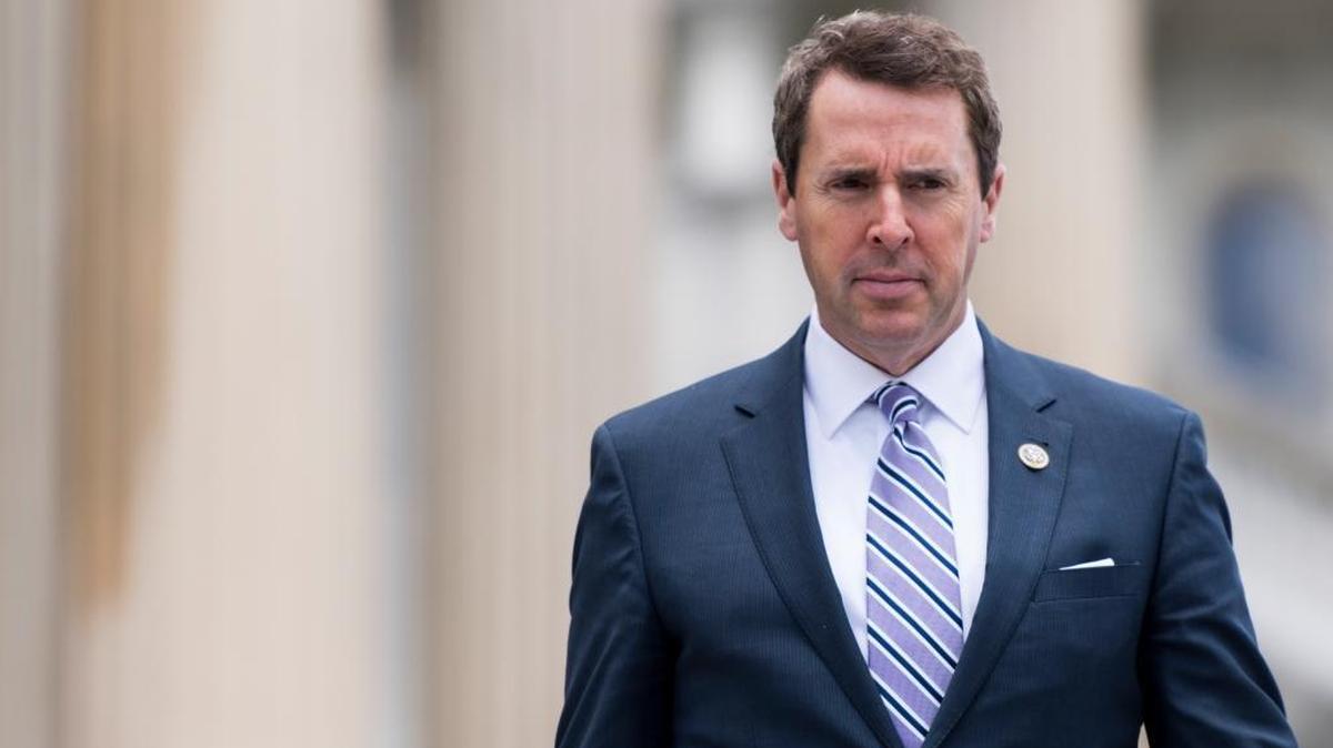 Rep. Mark Walker, R-N.C., walks down the House steps as he leaves the Capitol. Meadows heads the conservative Republican Study Committee.