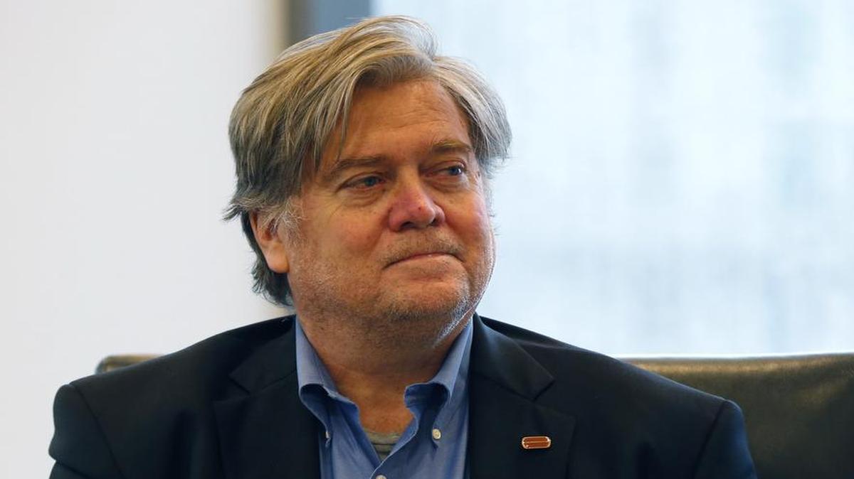 Washington state Democrats in the U.S. House called on President-elect Donald Trump Wednesday to rescind his appointment of Stephen Bannon as a chief strategic adviser due to his ties to the White Nationalist movement. Bannon is show here on Aug. 20, 2016, attending Trump’s Hispanic advisory roundtable meeting in New York.