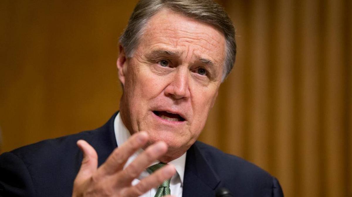 Sen. David Perdue, R-Ga., recently killed the nomination of Judge Dax Lopez. Here, he speaks during a Senate hearing on U.S. policy towards Haiti before the elections, on July 15, 2015.