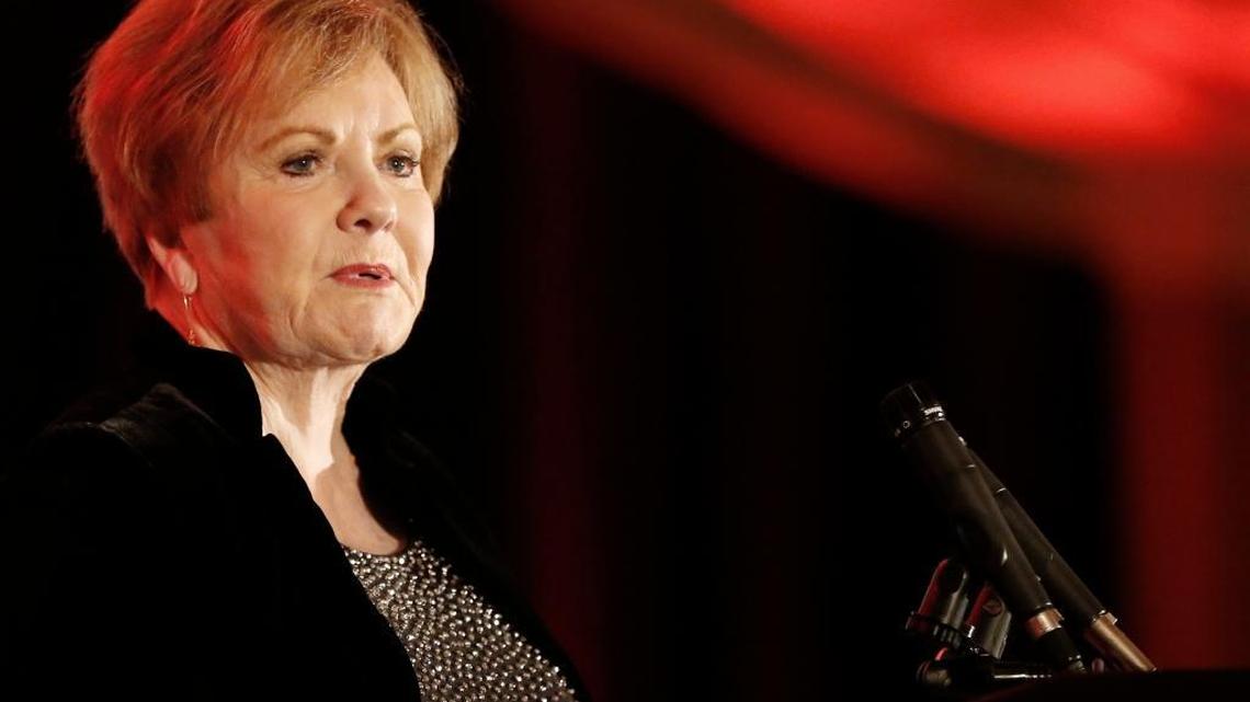 U.S. Rep Kay Granger speaks during the Tarrant County Republican Lincoln Day Dinner at the Omni Hotel in Fort Worth, February 18, 2017.