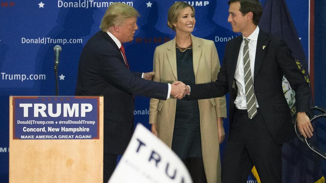Jared Kushner, right, husband of Ivanka Trump, defended his father-in-law Republican presidential candidate Donald Trump in an open letter Wednesday.