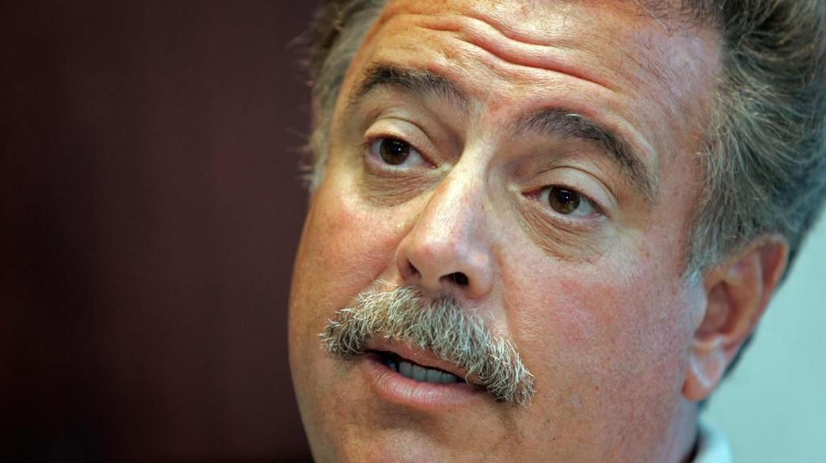 Former Nucor president and CEO Dan DiMicco answers a question during an interview at the company's headquarters in Charlotte, N.C., in this July 18, 2006, file photo.
