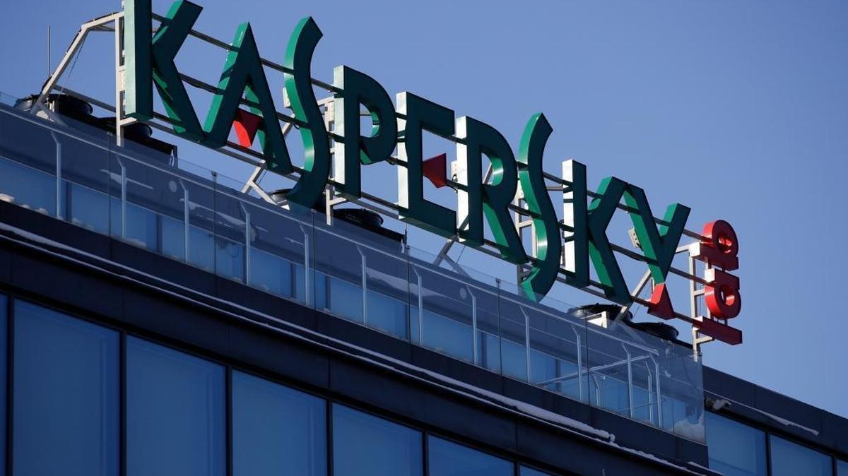 A sign above the headquarters of Kaspersky Lab in Moscow on Jan. 30, 2017. Kaspersky adamantly denies ties to a Russian spy agency, but one of the company’s executives was arrested on charges of treason last winter, and now McClatchy has found documents that experts say may show a formal relationship to the Russian Security Service, or FSB.