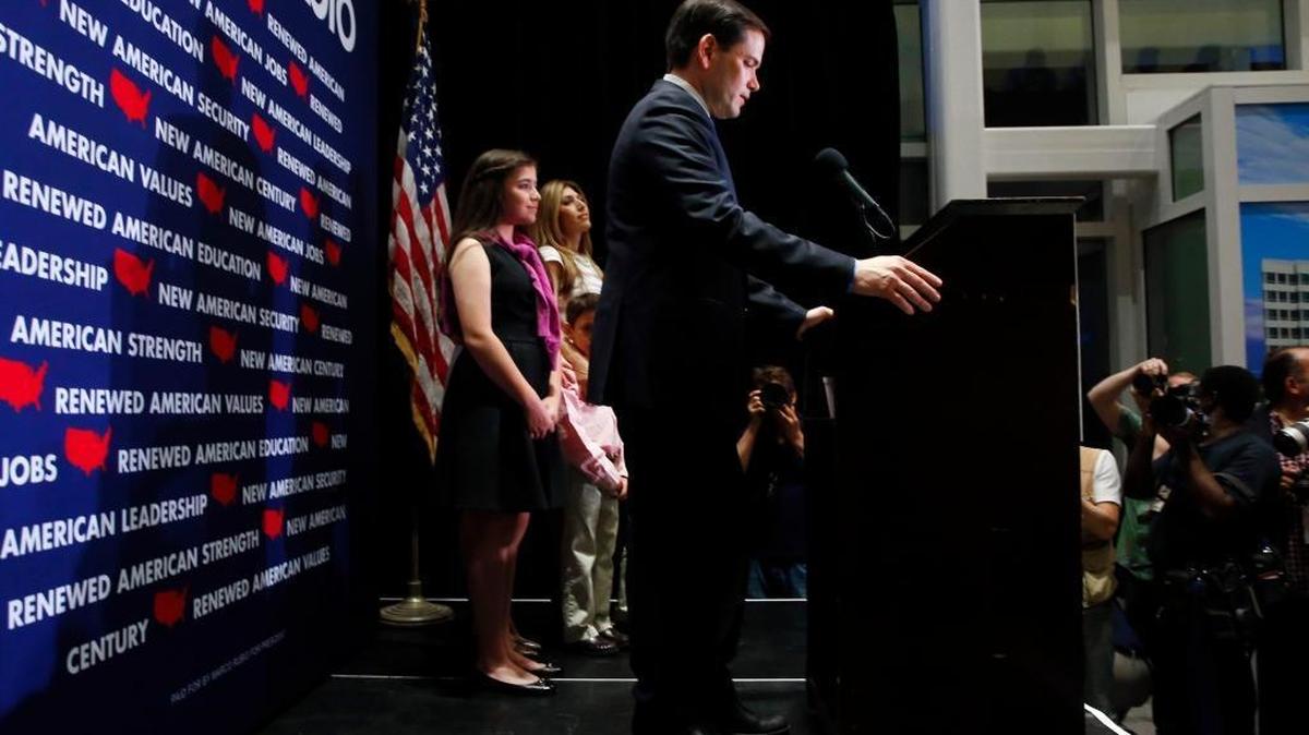 Marco Rubio ends his presidential campaign Tuesday night at Florida International University.