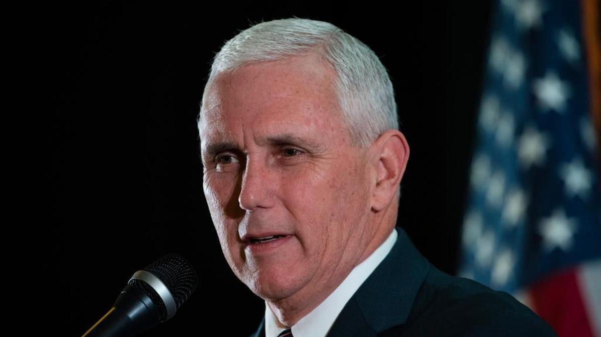 Republican vice presidential candidate Indiana Gov. Mike Pence speaks during a campaign stop in Gettysburg, Pa., Thursday, Oct. 6, 2016.