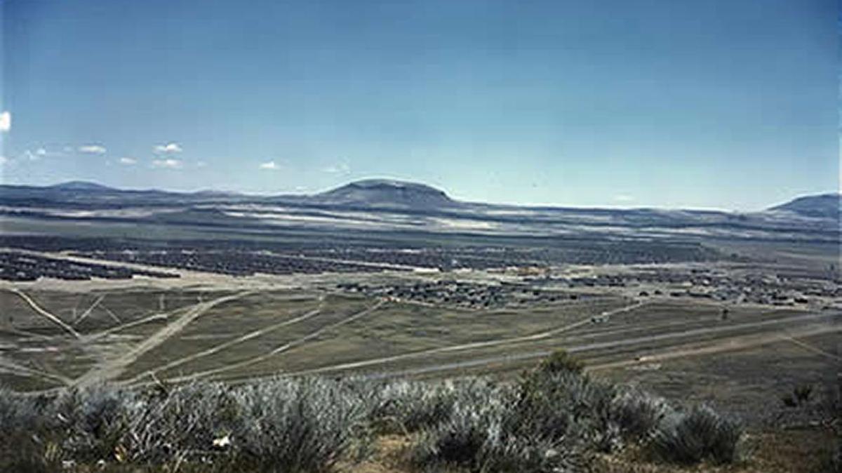 The Tule Lake Segregation Center, seen here in 1942 or 1943, held as many as 18,700 Japanese-Americans.