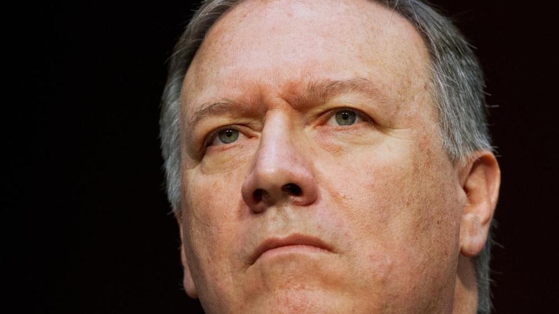 CIA Director Mike Pompeo listens while testifying on Capitol Hill in Washington. Trump ousted Rex Tillerson as secretary of state Tuesday, making a surprise Twitter announcement that he’s naming CIA director Mike Pompeo to replace him.