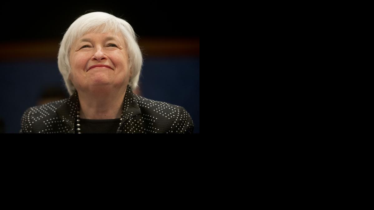 
Federal Reserve Chair Janet Yellen smiles before testifying before the House Financial Services Committee on Wednesday in Washington.

