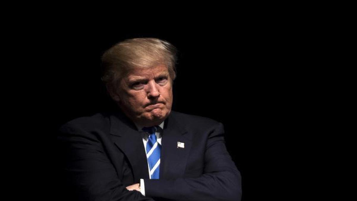Republican presidential candidate Donald Trump attends a campaign rally, Wednesday, Sept. 28, 2016, in Council Bluffs, Iowa.