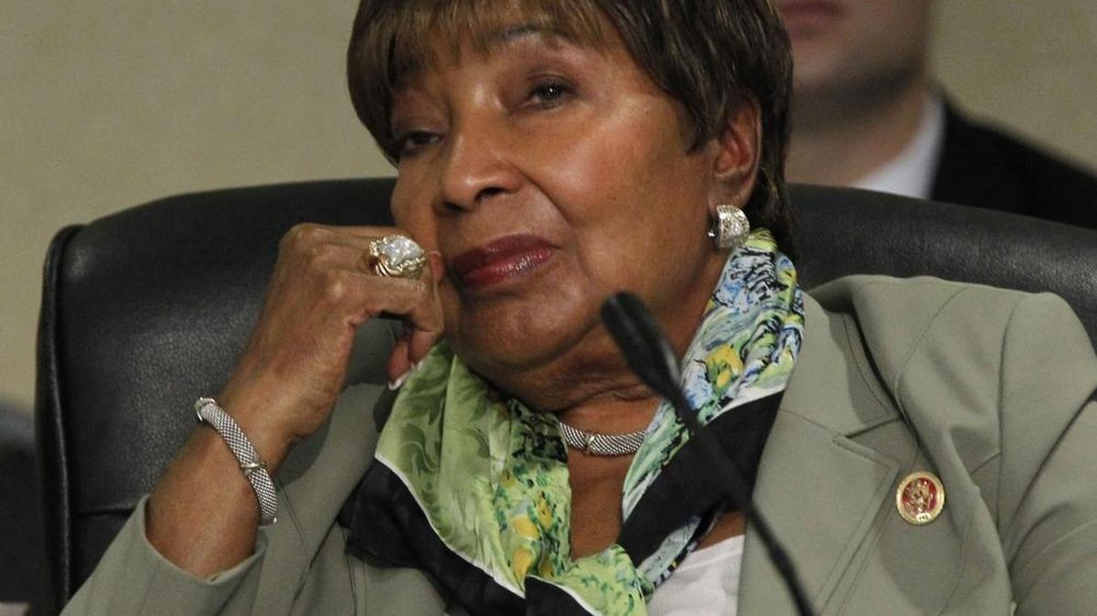 Rep. Eddie Bernice Johnson, D-Texas, listens to testimony at a hearing of the U.S. House Committee on Homeland Security at Dallas-Fort Worth International Airport in a 2014 archive photo. Johnson’s family has announced a settlement with Baylor Scott & White related to the former North Texas congresswoman’s death last December.
