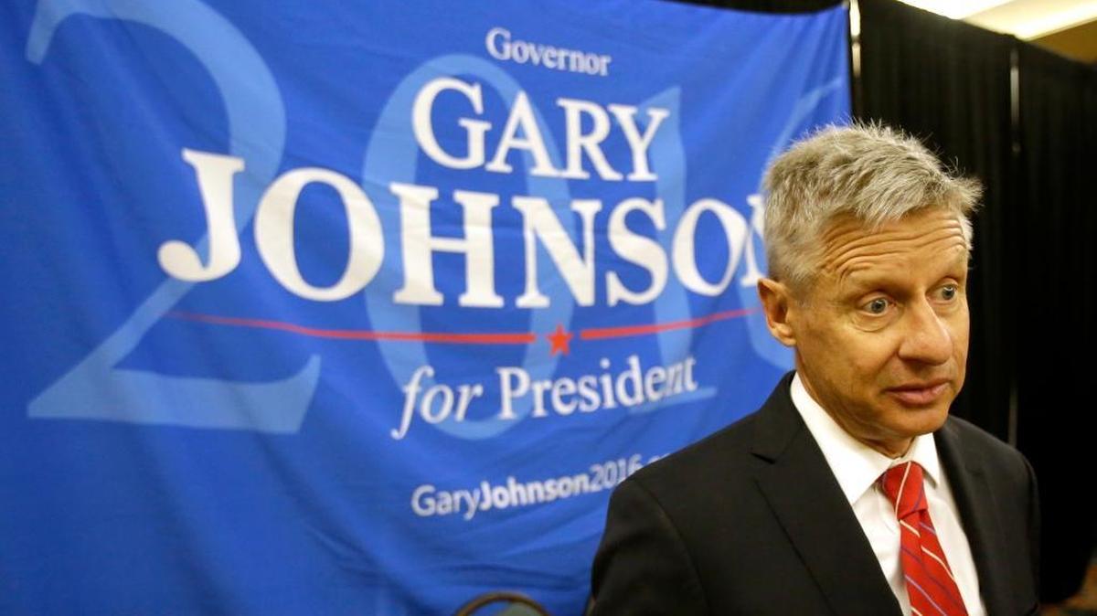 Libertarian presidential candidate Gary Johnson speaks to supporters and delegates over the weekend at the recent National Libertarian Party Convention in Orlando, Fla. The Libertarian Party again nominated former New Mexico Gov. Johnson as its presidential candidate, believing he can challenge presumptive Republican nominee Donald Trump and Democratic front-runner Hillary Clinton because of their poor showing in popularity polls.