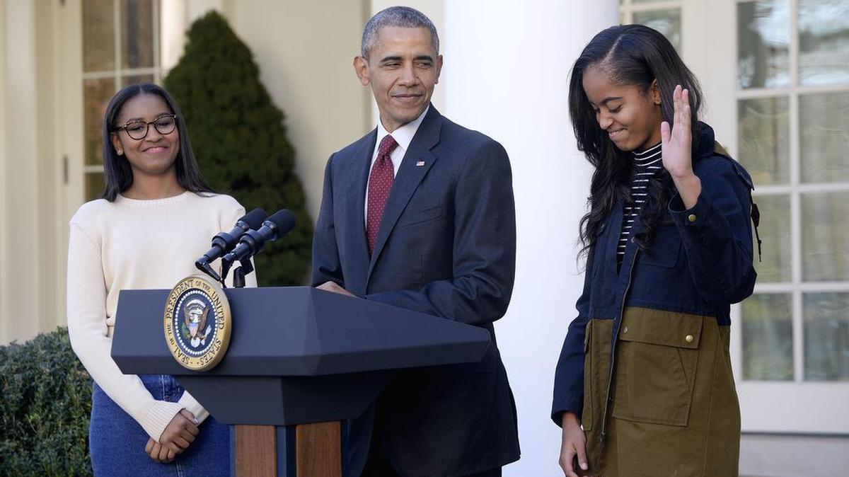 In an interview with the New Yorker magazine, President Barack Obama said he told his teenage daughters, Sasha, left, and Malia that they must expect such racially motivated hatred “that you may have to confront, or may be inside you and you have to vanquish. And it doesn’t stop ... You don’t get into a fetal position about it.:
