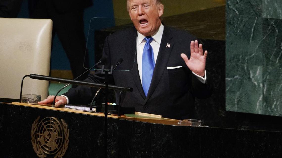 President Donald Trump speaks to the United Nations General Assembly, Tuesday, Sept. 19, 2017, in New York.