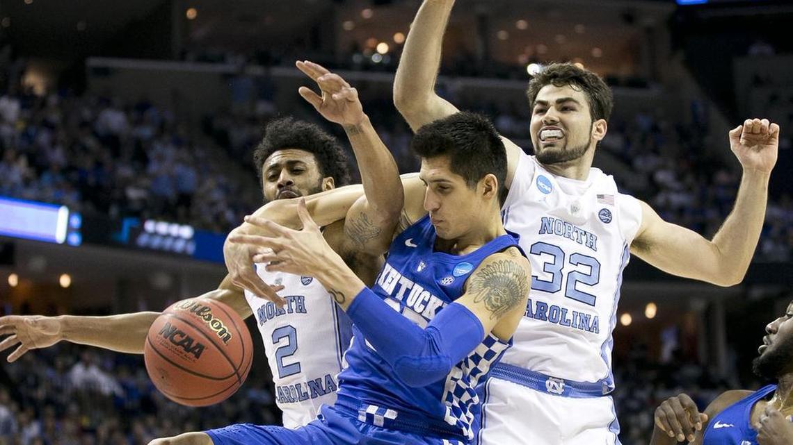 North Carolina’s college basketball traditions were at stake in the effort to repeal the state’s controversial bathroom law, HB2. Here, the University of North Carolina plays Kentucky, another basketball powerhouse.