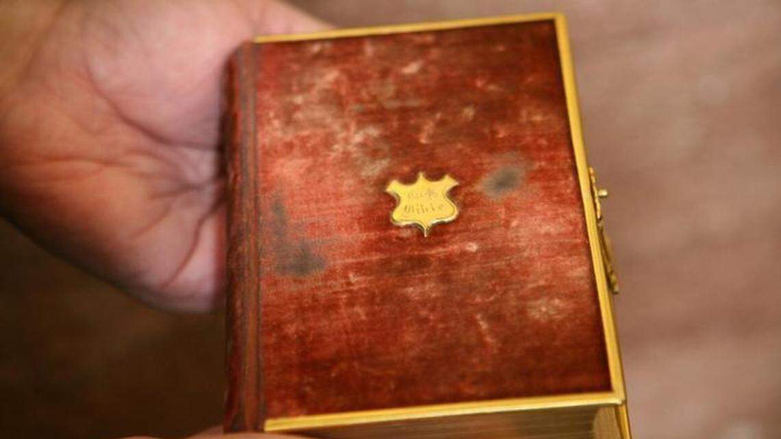 Abraham Lincoln swore the oath upon this Bible. President-elect Donald Trump has selected it as his swearing-in Bible.