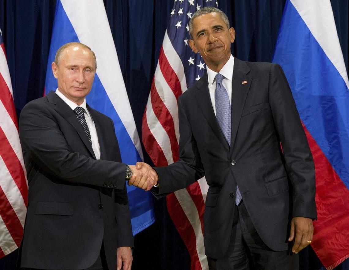 President Obama confronted Vladmir Putin directly in September. Accompanied only by interpreters, Obama told Putin that “we knew what he was doing and [he] better stop or else,” according to a senior aide who subsequently spoke with Obama. Putin responded by demanding proof and accusing the United States of interfering in Russia's internal affairs.