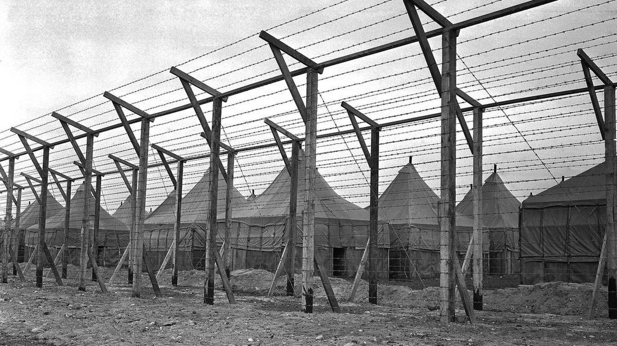 United States Defense Aliens Japanese Internment Camp Upton in New York, November 3, 1941 photo.