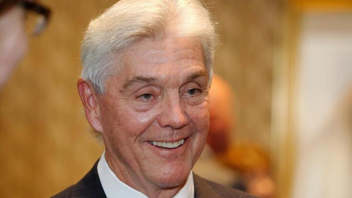 Congressman Roger Williams is the 2016 honoree at the Bobby Bragan gala held at the Fort Worth Club, in Texas on Nov. 2, 2016.