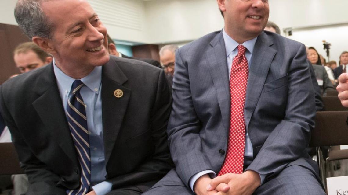 House Intelligence Committee Chairman Rep. Devin Nunes, right, with Rep. Mac Thornberry, R-Texas.