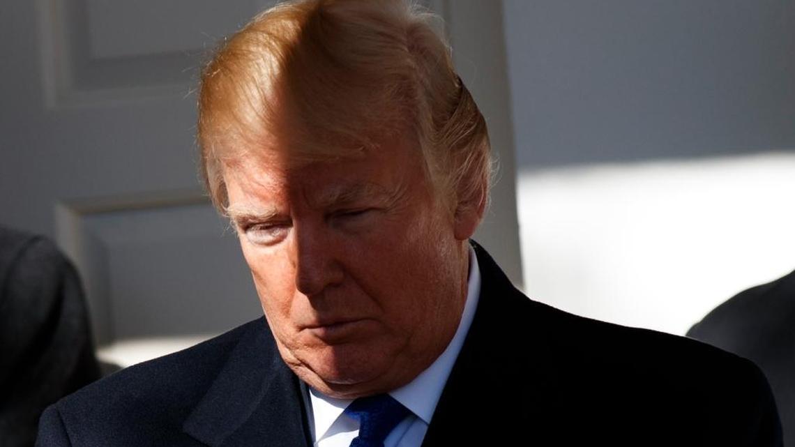 President Donald Trump speaks to the March for Life participants in the Rose Garden of the White House, Friday, Jan. 19, 2018, in Washington.