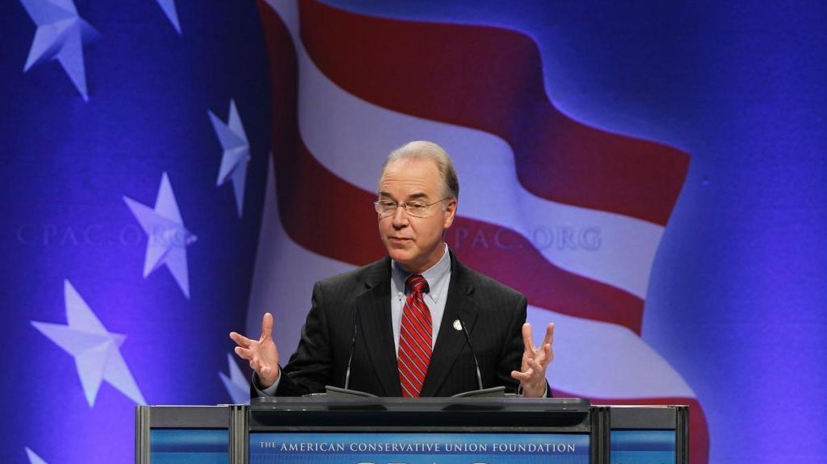 In a file photo, Rep. Tom Price, R-Ga., addresses the Conservative Political Action Conference in 2011. The choice of President-elect Donald Trump to head the Department of Health and Human Services, Price, an orthopedic surgeon, belongs to a medical association that holds many views that are out of the mainstream.