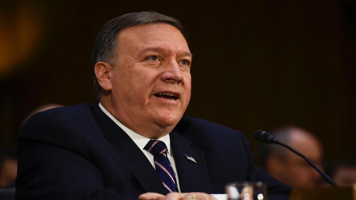 Rep. Mike Pompeo, a Kansas Republican, testifies before the Senate Intelligence Committee on his nomination to be director of the CIA on Jan. 12, 2017. He was urged by intelligence experts to pick a deputy from within the agency.