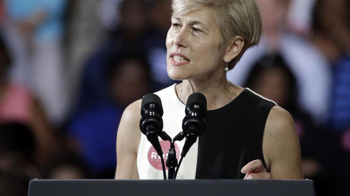 North Carolina Democratic Senate candidate Deborah Ross speaks to the crowd before speaking at a campaign rally for Hillary Clinton in Charlotte, N.C., Tuesday, July 5, 2016. U.S. Sen. Richard Burr of North Carolina is criticizing his Democratic challenger, Deborah Ross, saying she has failed to make clear her position on the Trans-Pacific Partnership – a trade deal that critics say could add hurt North Carolina communities already damaged by the North American Free Trade Agreement.