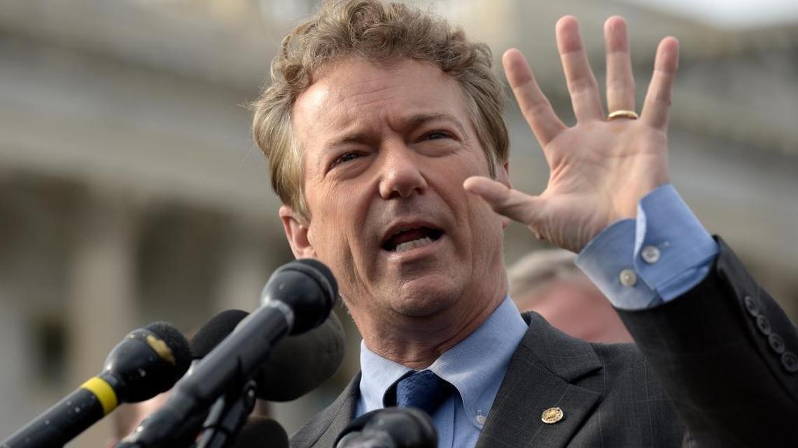 Sen. Rand Paul, R-Ky., speaks about health care, Tuesday, March 7, 2017, during a news conference on Capitol Hill in Washington.