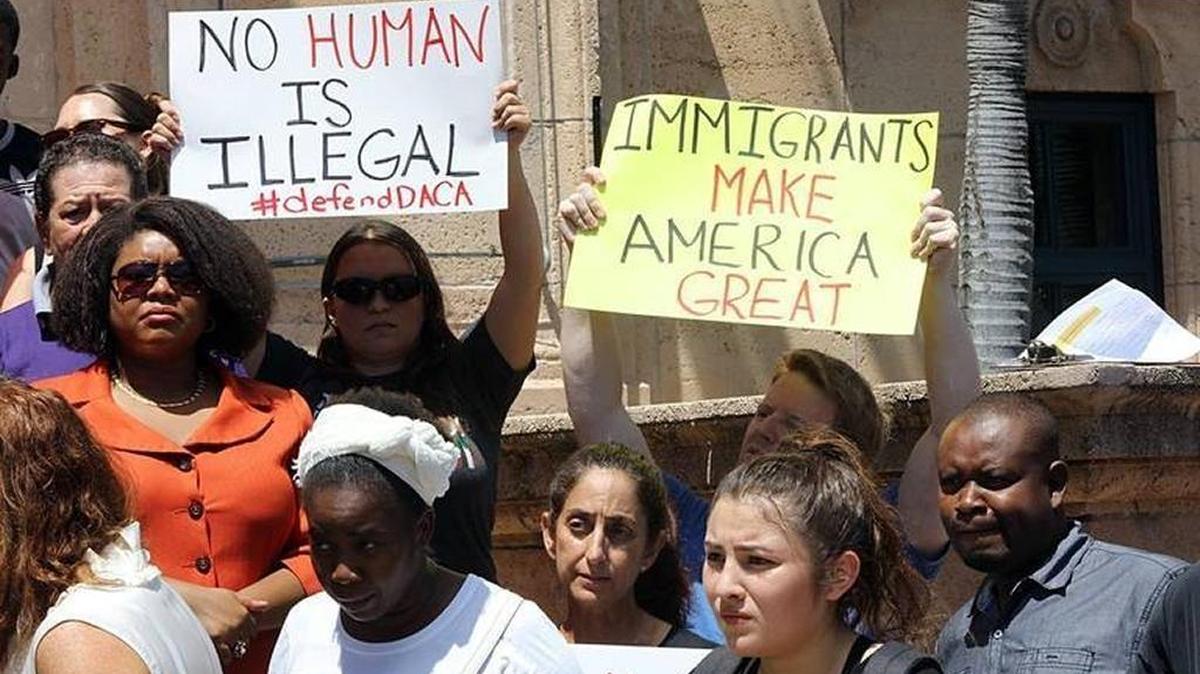 A group of Dreamers, TPS holders, elected officials, faith leaders, labor, and community organizations attended a rally to defend the Deferred Action for Childhood Arrivals (DACA) program in front of the MDC Freedom Tower in Miami on Sept. 05, 2017.