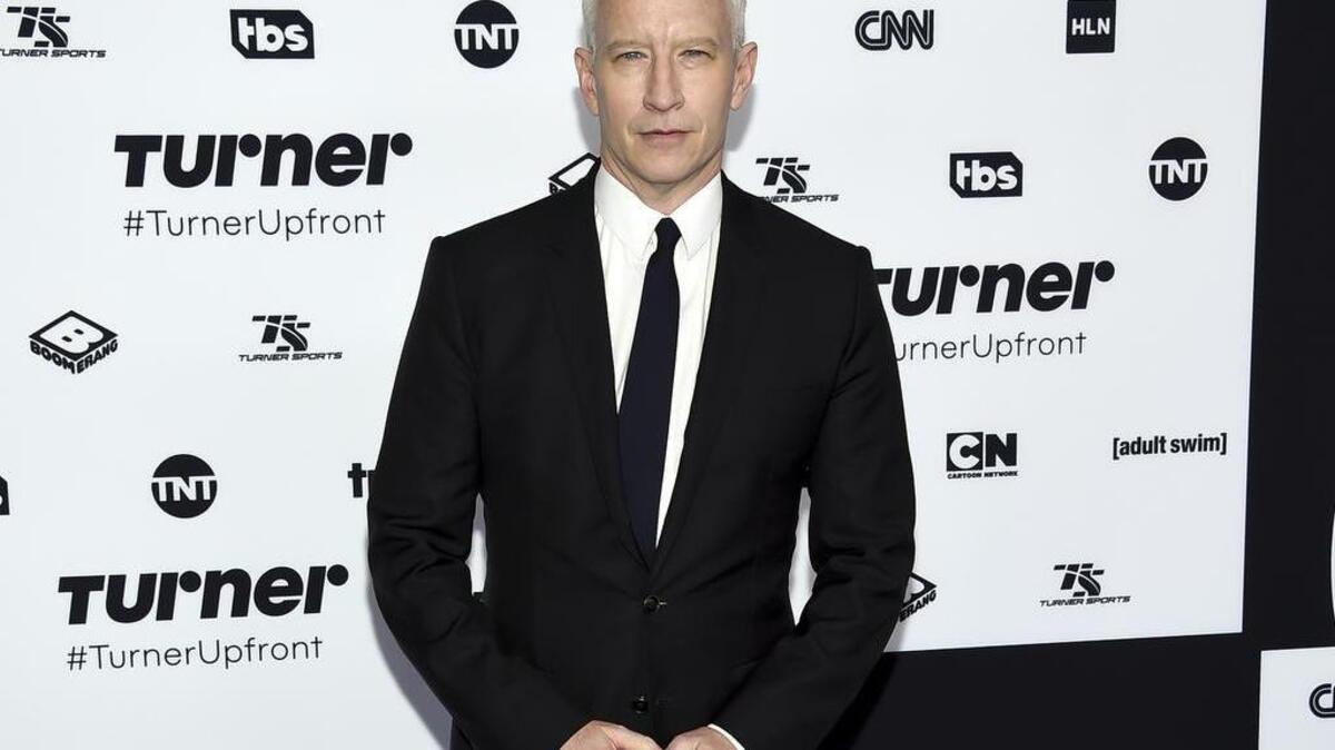 CNN News anchor Anderson Cooper attends the Turner Network 2017 Upfront presentation at The Theater at Madison Square Garden on Wednesday, May 17, 2017, in New York.