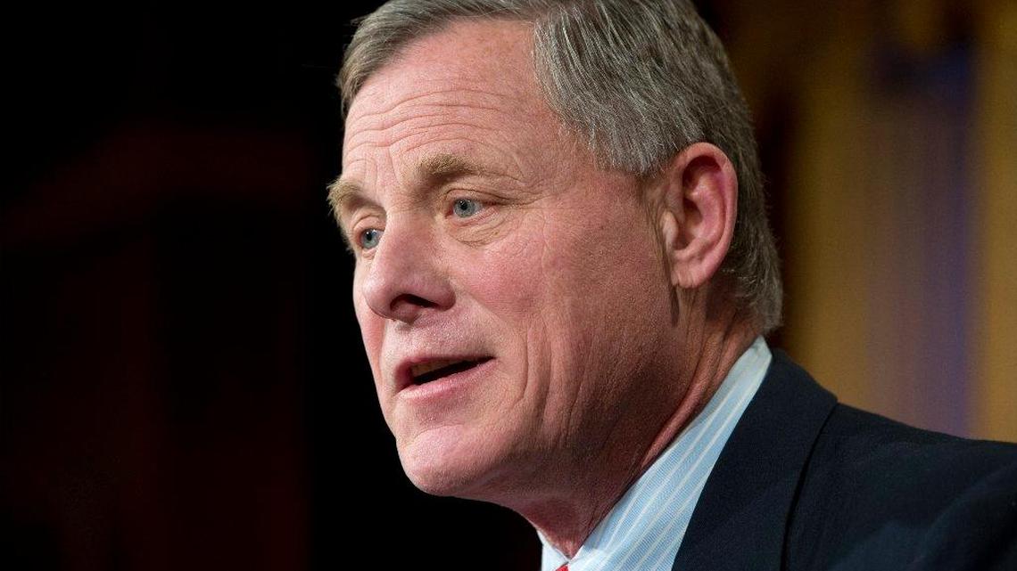 In this Jan. 15, 2015 photo, Sen. Richard Burr, R-N.C. speaks on Capitol Hill in Washington, D.C.