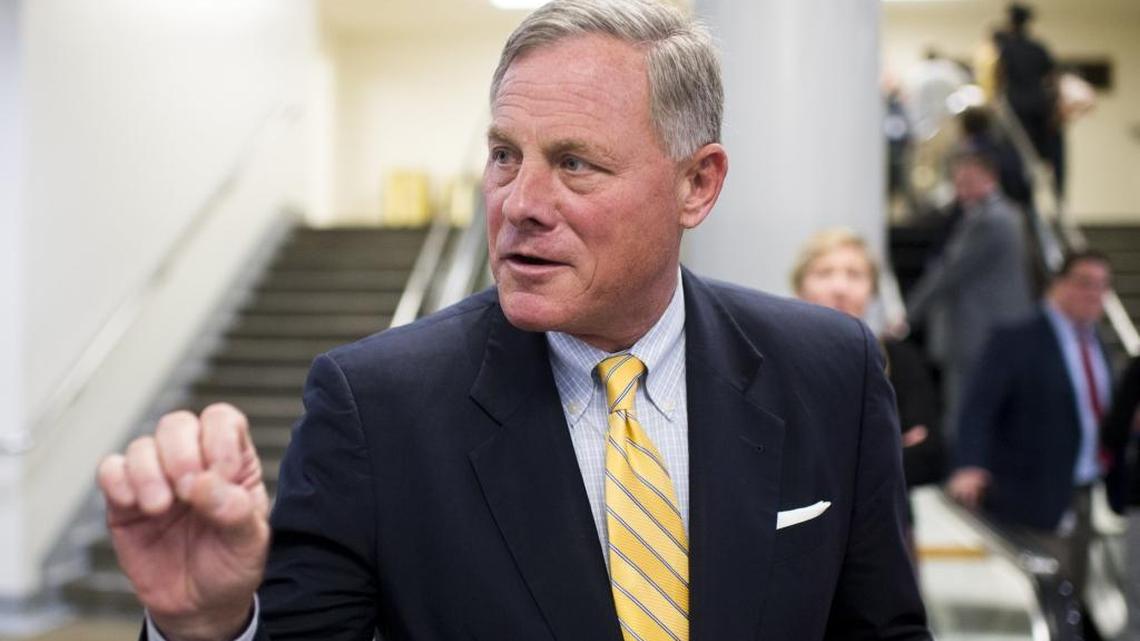 Sen. Richard Burr, R-N.C., speaks with a reporter on Thursday, Sept. 15, 2016 as he leaves the Capitol following a vote. In light of the FBI’s renewed interest in Hillary Clinton’s email case, Burr is calling for a “full accounting” of the former secretary of state’s email conduct.