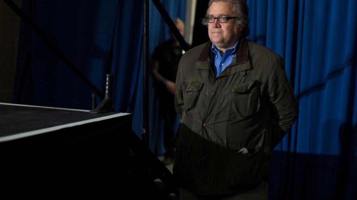 Sen. Dianne Feinstein of California said that Stephen Bannon is “known for belittling minorities, immigrants and women.”
